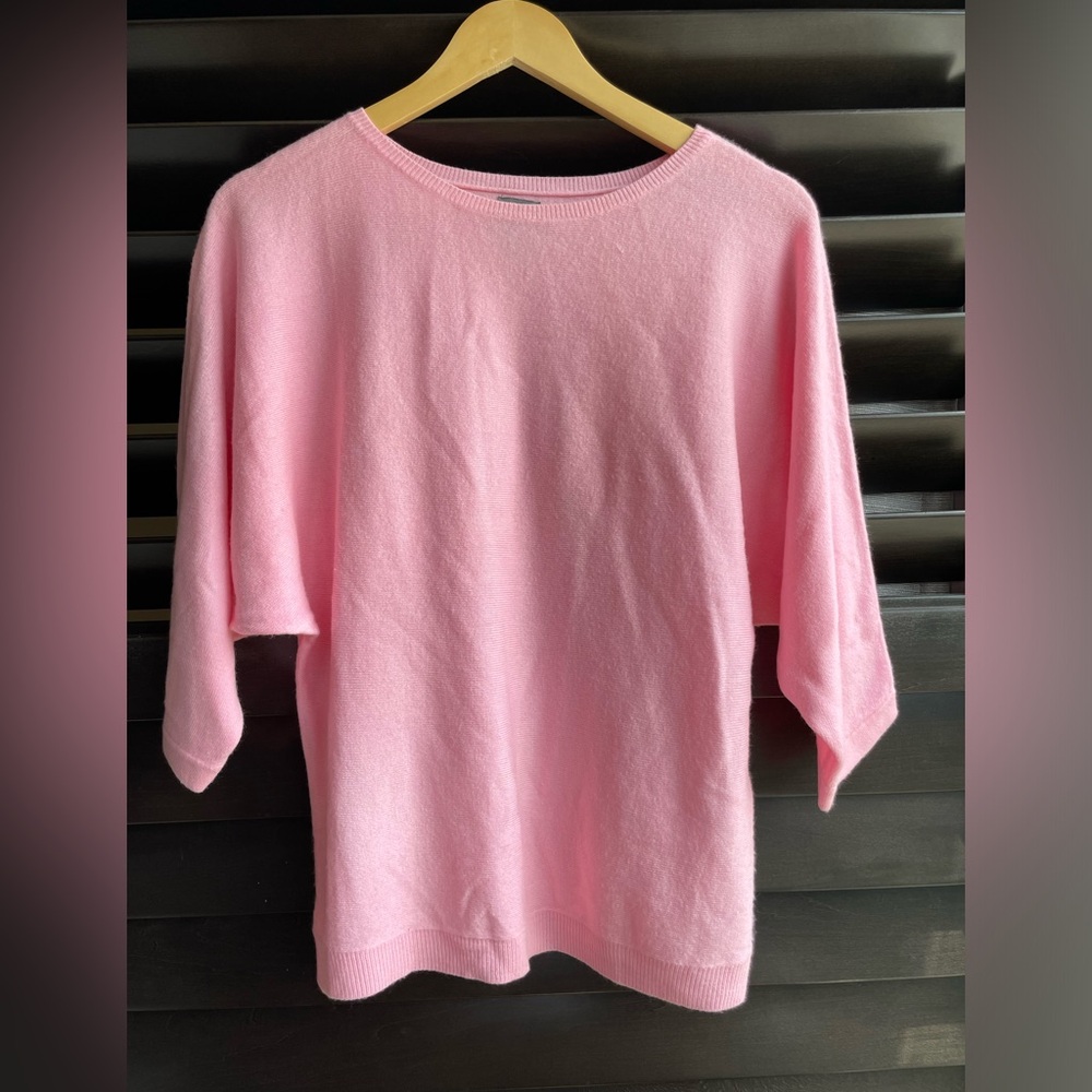 Pink SOHO NY&CO Sweater 3/4 Sleeves Size XS